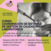 Cargar imagen en el visor de la galería, Coordinación de Sistemas de Gestión de Calidad para Laboratorios