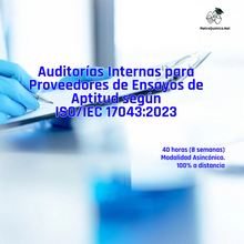 Cargar imagen en el visor de la galería, Auditorías Internas en Proveedores de Ensayos de Aptitud según ISO/IEC 17043:2023