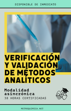 Cargar imagen en el visor de la galería, Verificación y Validación de Métodos Analíticos