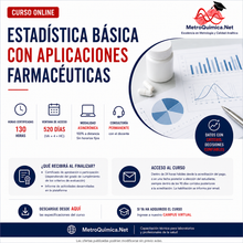 Cargar imagen en el visor de la galería, Estadística Básica con Aplicaciones Farmacéuticas