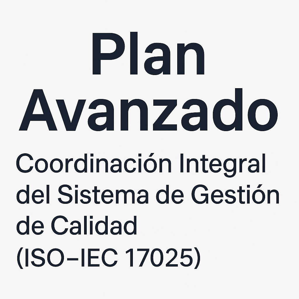 Plan Avanzado – Coordinación Integral del Sistema de Gestión de Calidad